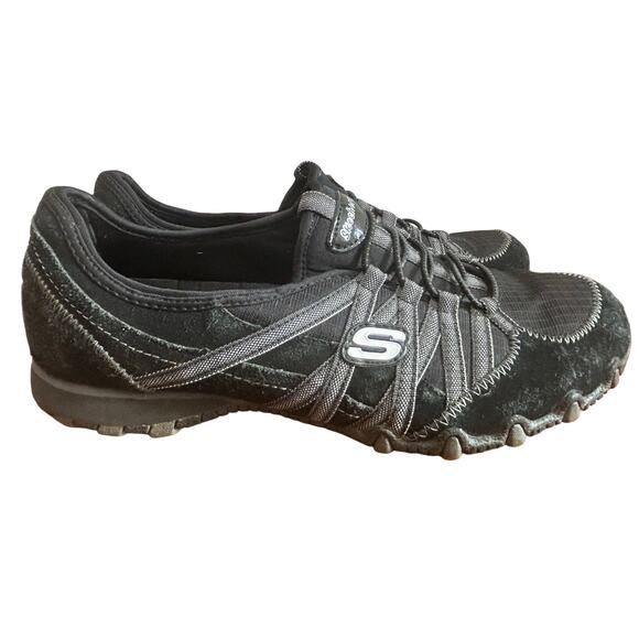 Skechers Bikers Lite Relive Black Womens  Slip On Sneakers size 8.5 - Picture 1 of 5